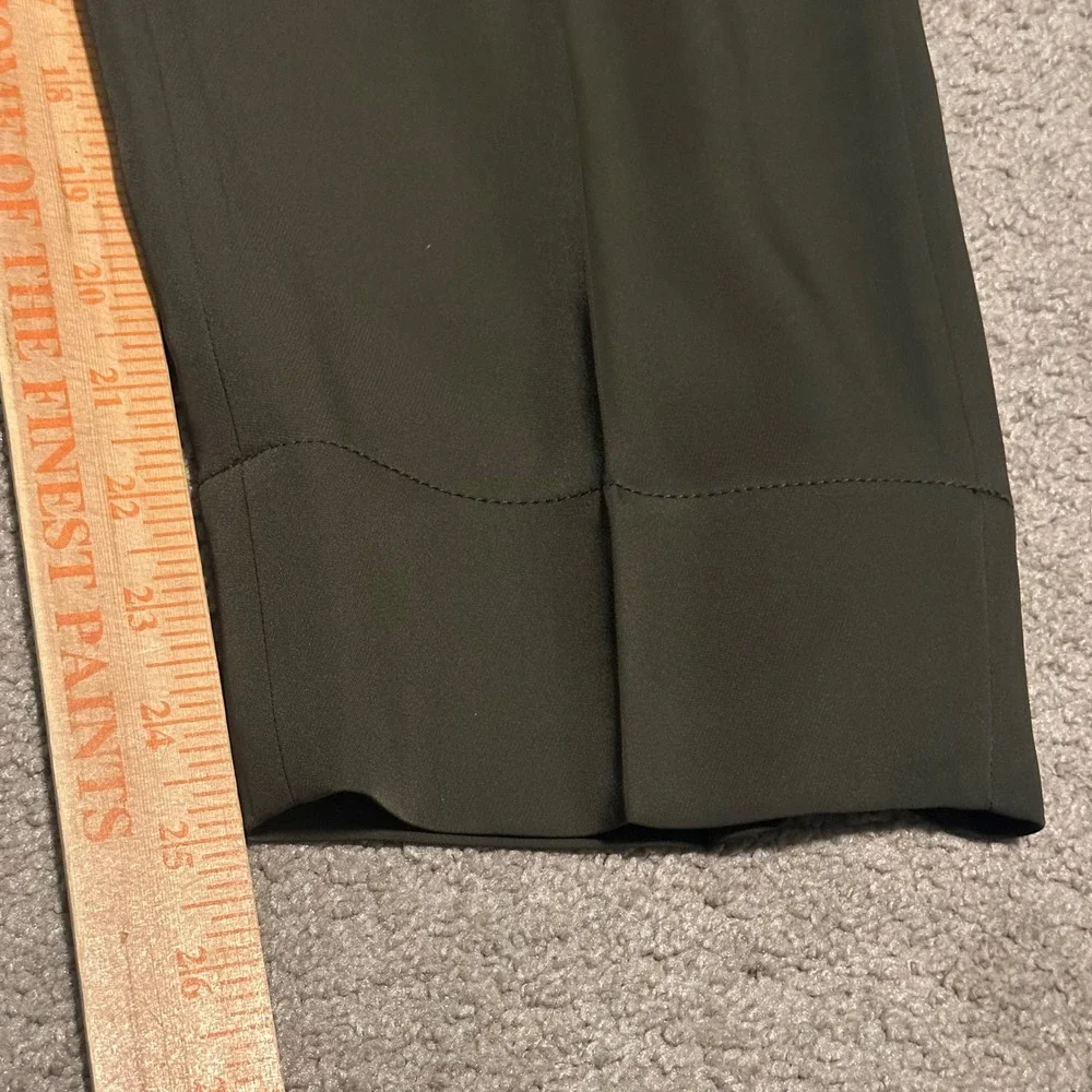 Vince Olive Green Wide Leg Trousers‎ High Waist Elastic Back Pants Womens XL